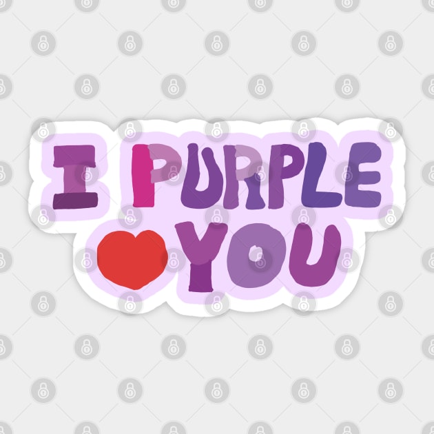 I Purple You. Sticker by EunsooLee